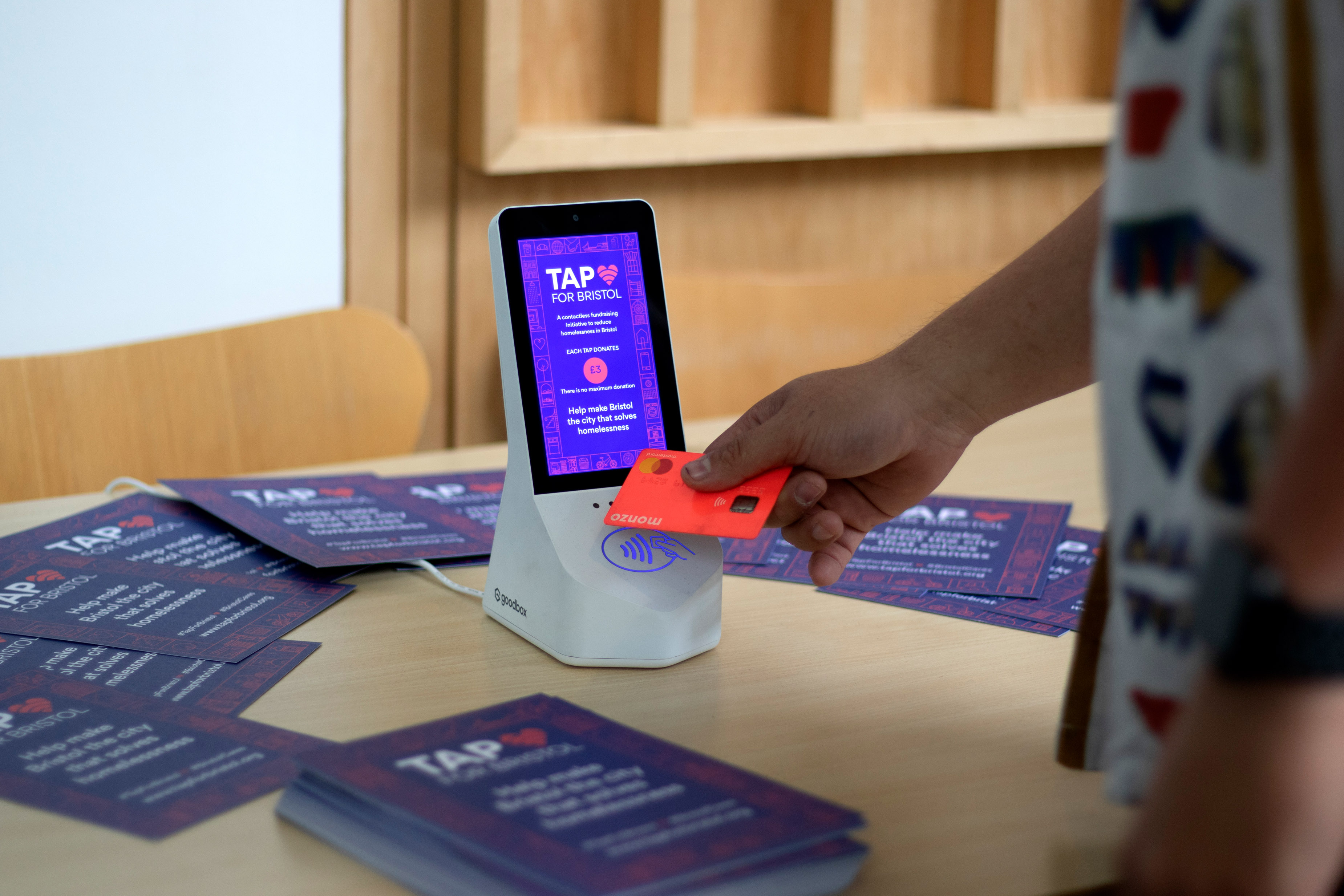 TAP For Bristol Contactless Stand